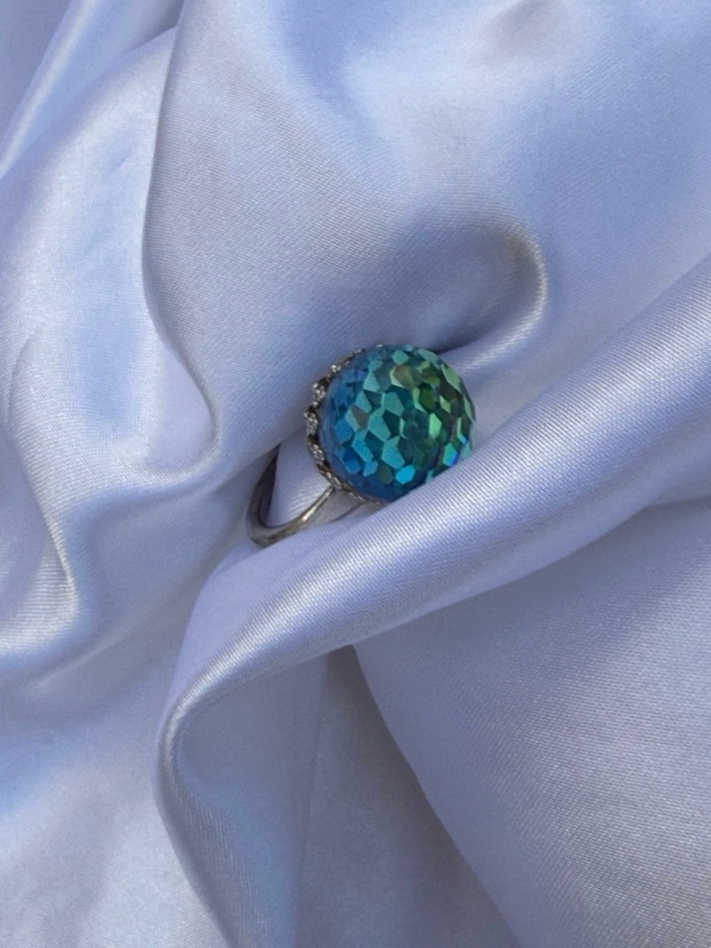 Vintage SARAH COVENTRY Bermuda Disco ball ring